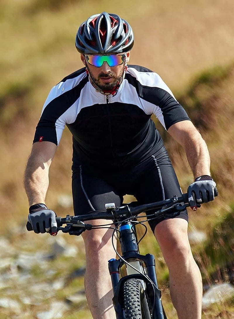 Polarized Sports Sunglasses, UV Protection Sunglasses for Men and Women, Cycling Glasses for Running Driving Golf Fishing Outdoor Activities (2 Pieces) - Image 4