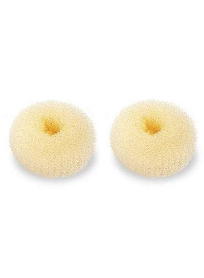 NICEMOVIC Hair Donut Bun Maker Large 2PCS Chignon Hair Large Doughnut Shaper for Thick and Long Hair Beige 35 Inch - Image 2