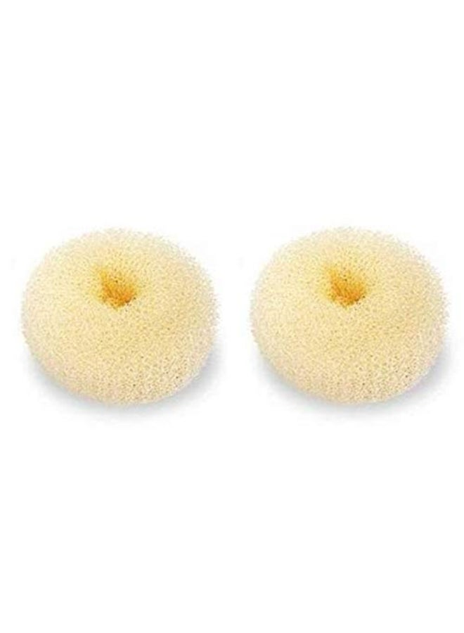 NICEMOVIC Hair Donut Bun Maker Large 2PCS Chignon Hair Large Doughnut Shaper for Thick and Long Hair Beige 35 Inch - Image 1