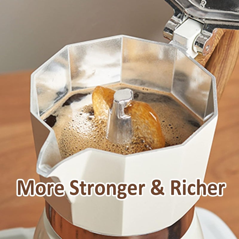 Single valve Mocha pot Italian style small coffee pot hand drawn household 12369 cup Mocha pot coffee brewing utensil set - Image 2