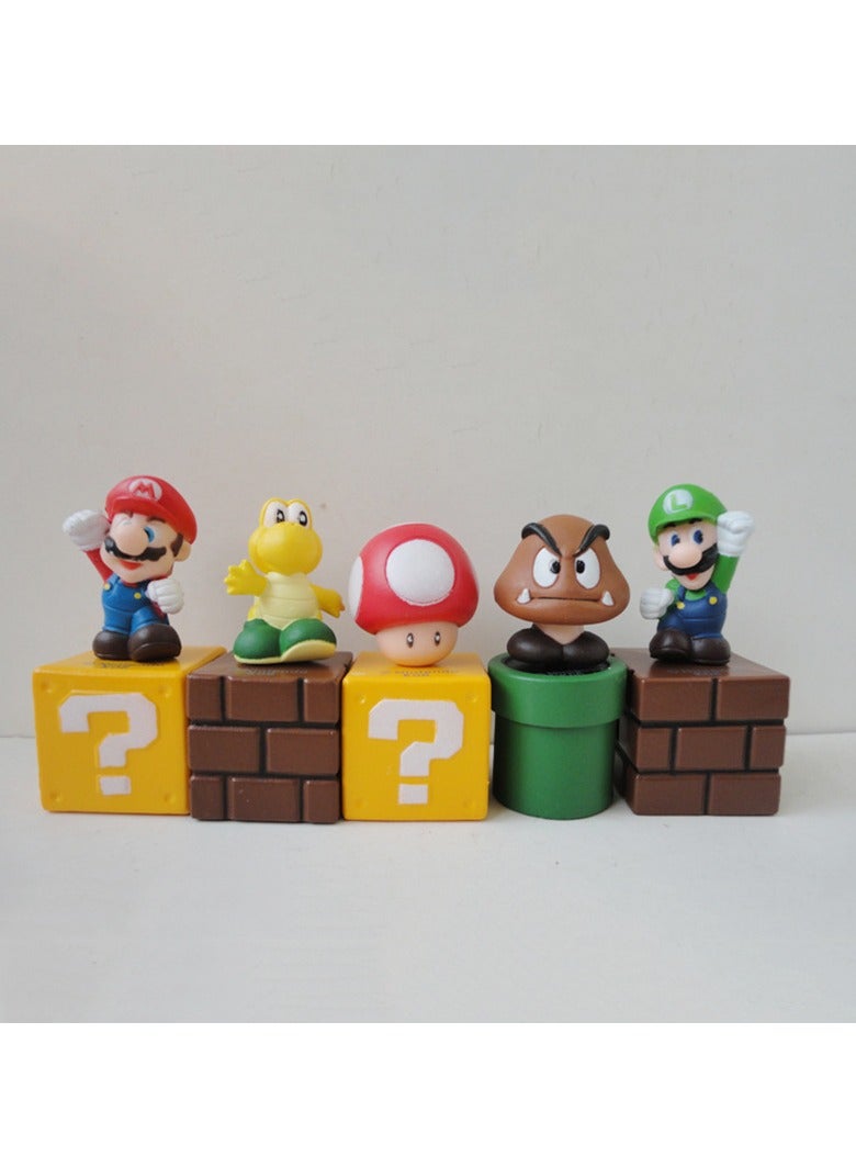 general Super Mario Doll Anime Figure Model Cute Restoration Arbitrary Placement - Image 1