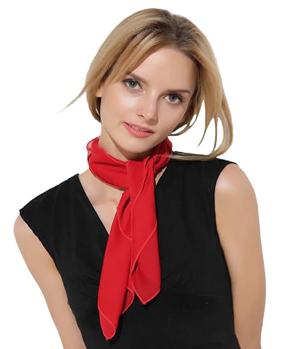 Fairycece Red Neck Hair Scarf Headband Chiffon Scarf Barnacle Boy Costume Bulma Costume - Image 1