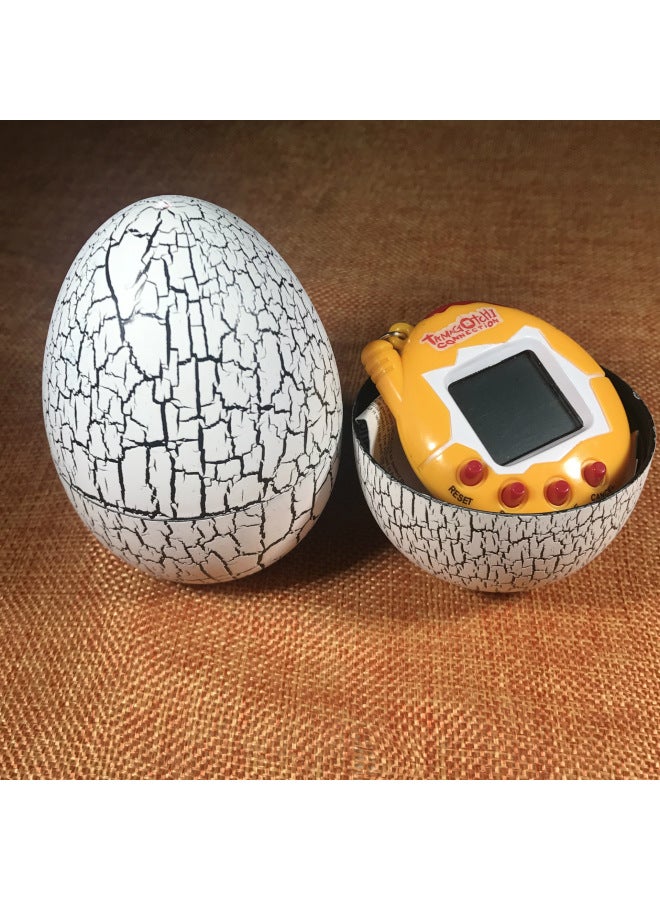Cross-Border Exclusive Hot-Selling Cracked Egg Electronic Pet Machine Keychain Miniature Virtual Pet Development Game Console