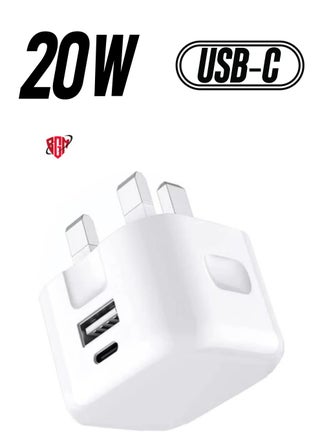 Charger Plug For Google Pixel 7 / Pixel 7 Pro/Pixel 6A / Pixel 6 / Pixel 6 Pro, 20W Dual Port USB & USB C Charger Plug Type C PD Charging Power Adapter Fast Charge Travel Fast Charging Phone Charger - pzsku/ZA5AA6B55E3BC2F9AEAD0Z/45/_/1738266858/0a87d6c6-9236-4c5c-9263-7e654cf06f05