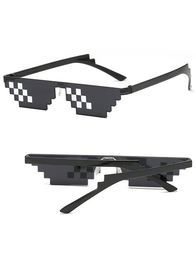 النظارات الشمسية المستقطبة نظارات بكسل النظارات الشمسية للحزب، الرجال النساء الزجاج 8 بت بكسل فسيفساء نظارات صور الدعائم للجنسين لعبة النظارات الشمسية - Image 4