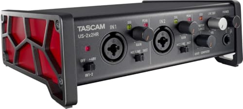 Tascam US-2x2HR 2 Mic 2IN/2OUT High Resolution Versatile USB Audio Interface for Recording, Streaming, Podcasting, Songwriting - Image 1
