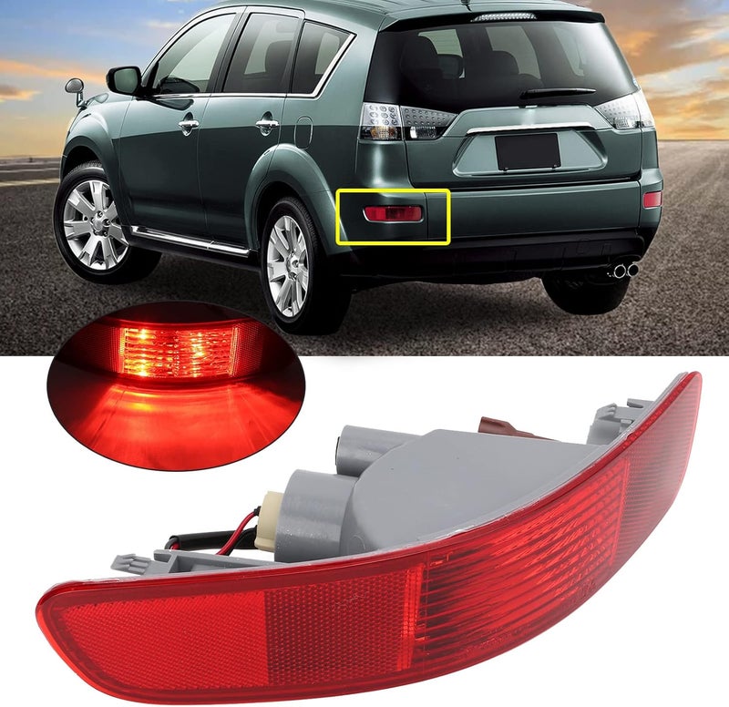 Aramox Bumper Side Marker Light Fit for, Left Rear Side Marker Reflector Light 12V 8352A005 Tail Bumper Lamp Replacement - Image 3