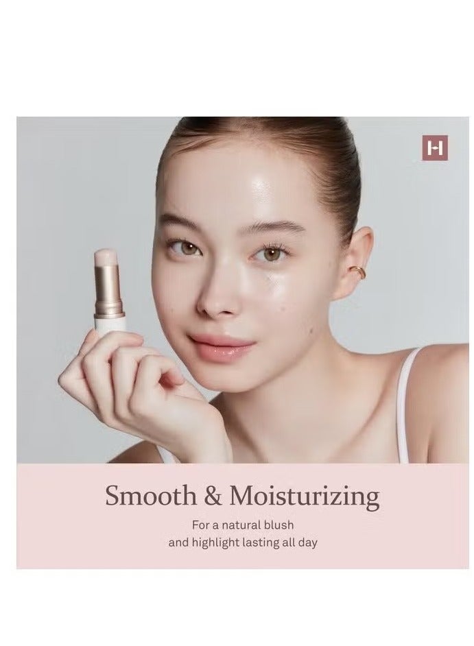 HINCE True Dimension Radiance Balm 10G Natural Shimmer Glow Face Highlighter Stick Glow Balm Korean Blush Transparent Color Skin Tone Slim Fitting Texture, Multi Makeup Stick (1, Light, Lt001) - Image 4