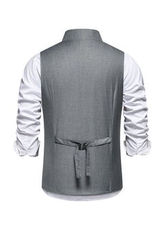 KUYING New Slanted Placket Single Breasted Suit Vest  - Image 3