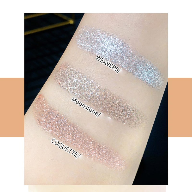 DeepMind Shimmer Glitter Eyeshadow Palette - Korean Sparkle Eye Shadow, Long-Lasting Shimmery Eye Makeup & Highlight, Ultra-Blendable & Waterproof - Image 5