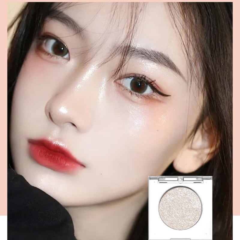 DeepMind Shimmer Glitter Eyeshadow Palette - Korean Sparkle Eye Shadow, Long-Lasting Shimmery Eye Makeup & Highlight, Ultra-Blendable & Waterproof - Image 2