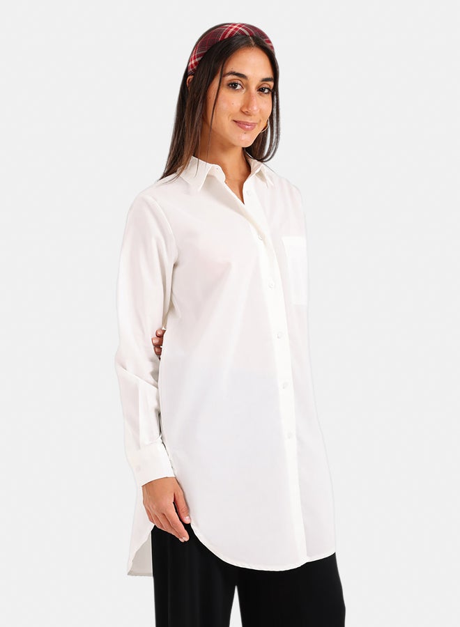 Carina Relaxed Fit Long Shirt - Image 2