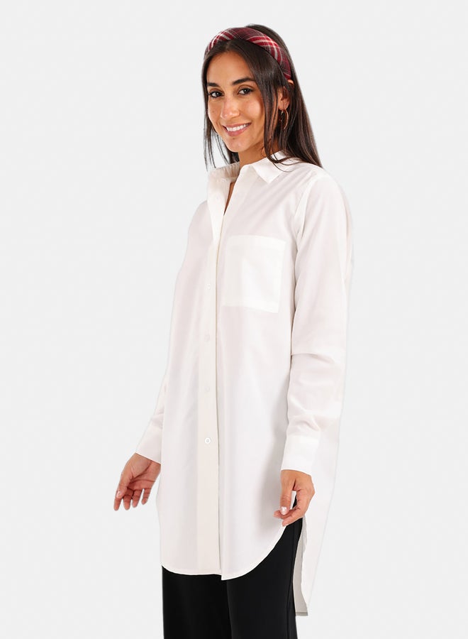 Carina Relaxed Fit Long Shirt - Image 3