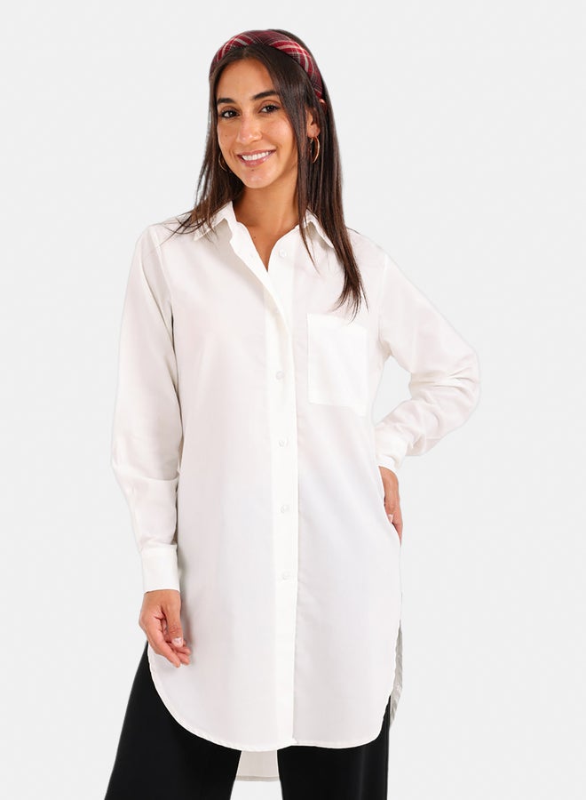 Carina Relaxed Fit Long Shirt - Image 1