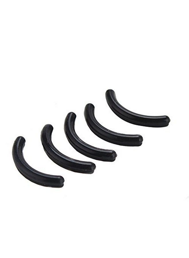 Elandy 5Pcs/18Pcs Silicone Replacement Cushion Eyelash Curler Rubber Refills Pad Makeup Tool For Most Eyelash Curler (Black(5Pcs)) - Image 1