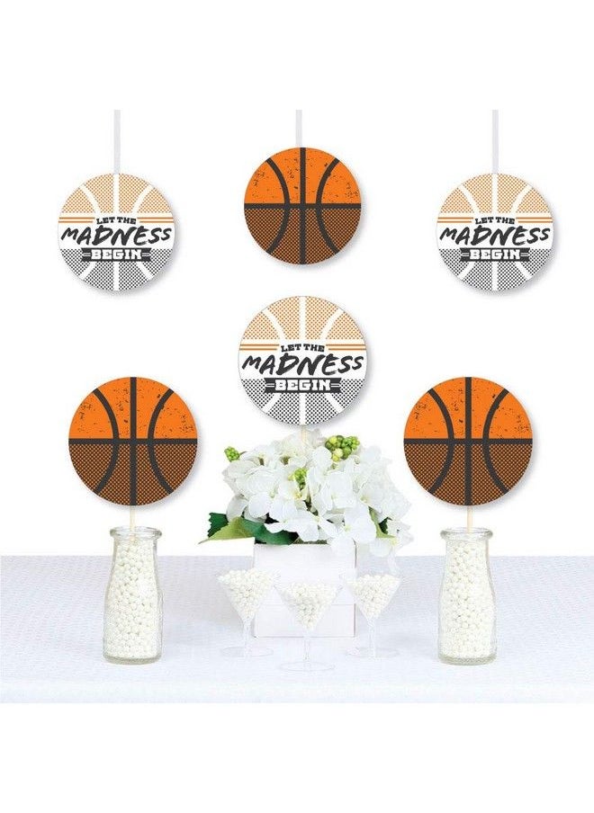 Big Dot of Happiness Basketball Let The Madness Begin Decorations Diy College Basketball Party Essentials Set Of 20  - Image 3