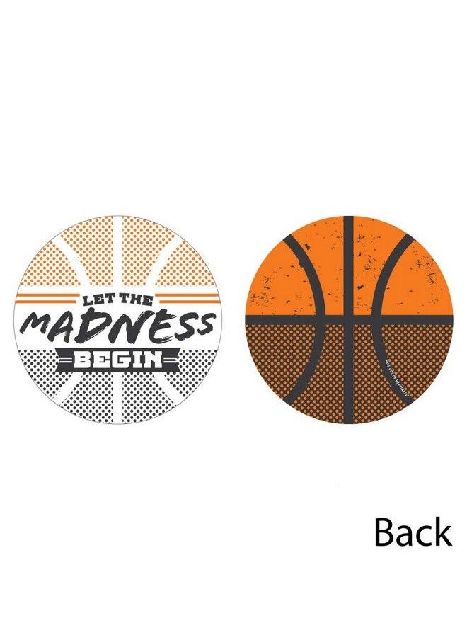 Big Dot of Happiness Basketball Let The Madness Begin Decorations Diy College Basketball Party Essentials Set Of 20  - Image 4