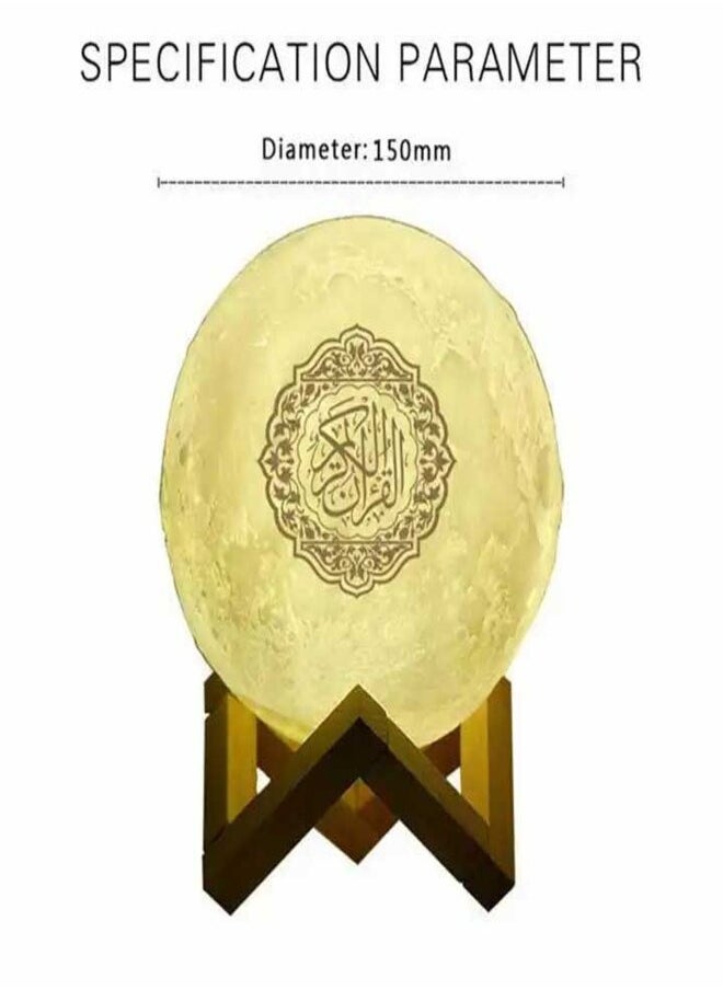 Original Muslim Quran Speaker 16 Color Night Light Moon Lamp Moonlight Wireless Quran Player – SQ-510  - Image 4