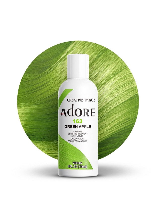 Adore Semi Permanent Hair Color Vegan And Crueltyfree Hair Dye 4 Fl Oz 163 Green Apple (Pack Of 1) - Image 1
