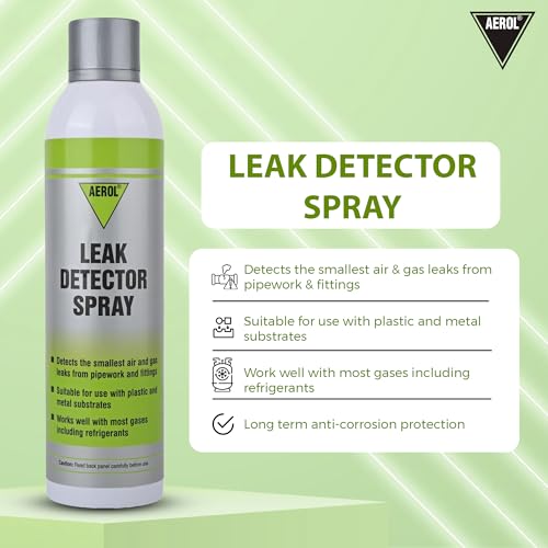 Aerol Leak Detector Spray, 9900 (292g/406ml) - Detects Air & Gas Leaks from Pipes, Fittings & Equipment | Gas Leak Tester | Suitable for use on Plastic, Rubber & Metal Fittings - Image 5
