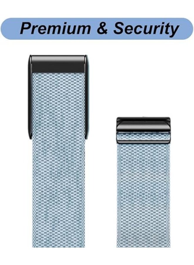TraMx Bands for Whoop 4.0 - Replacement Nylon Knit Watch Strap Wristband with U-shaped Metal Frame Fitness & Activity Tracker Accessories - Image 3