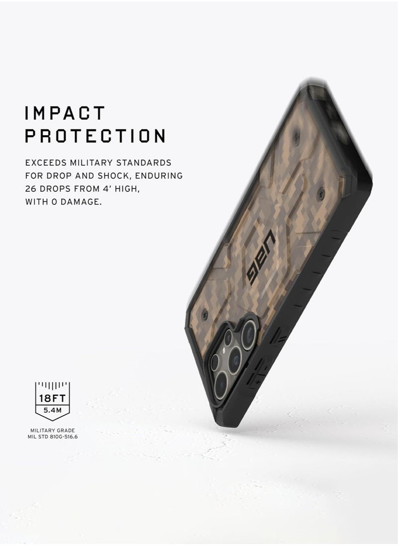 Urban Armor Gear - UAG Pathfinder SE Pro MagSafe Samsung Galaxy S24 ULTRA Case Cover [18 Feet Drop tested]  - Digi Camo Dark Earth - Image 1