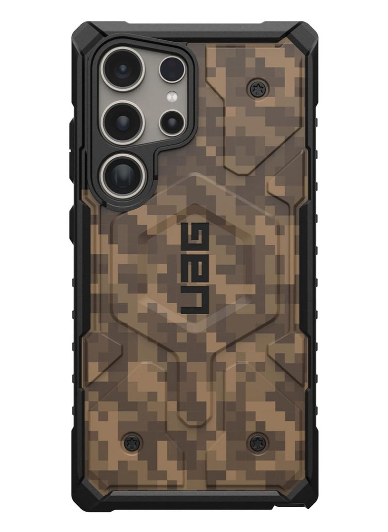 Urban Armor Gear - UAG Pathfinder SE Pro MagSafe Samsung Galaxy S24 ULTRA Case Cover [18 Feet Drop tested]  - Digi Camo Dark Earth - Image 1
