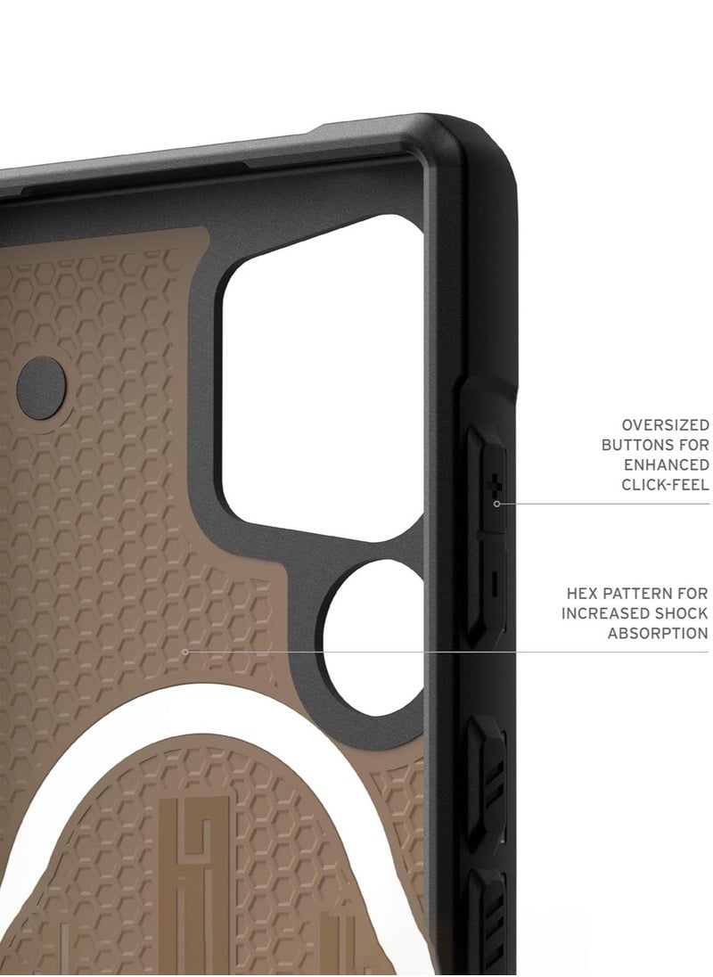 Urban Armor Gear - UAG Pathfinder SE Pro MagSafe Samsung Galaxy S24 ULTRA Case Cover [18 Feet Drop tested]  - Digi Camo Dark Earth - Image 1