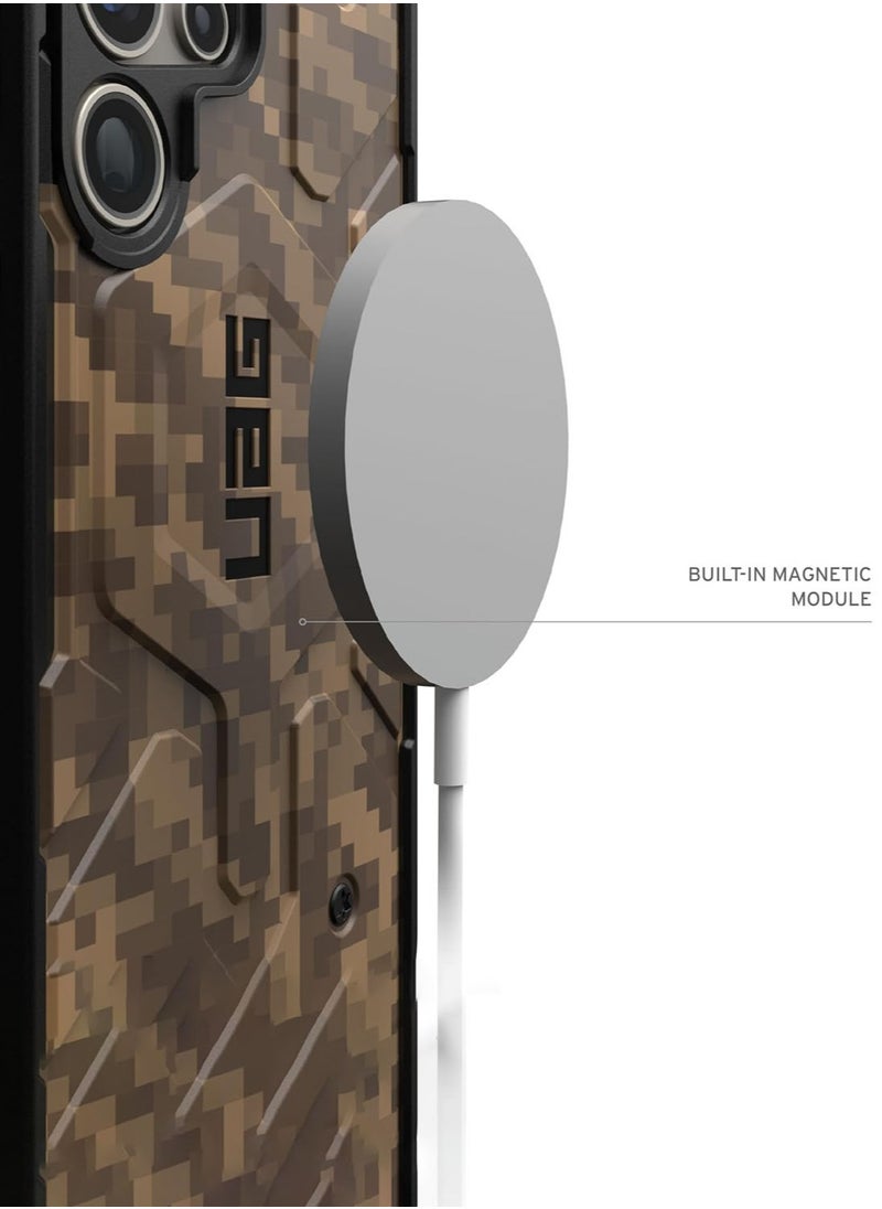 Urban Armor Gear - UAG Pathfinder SE Pro MagSafe Samsung Galaxy S24 ULTRA Case Cover [18 Feet Drop tested]  - Digi Camo Dark Earth - Image 1
