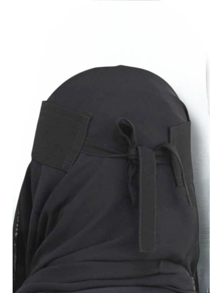 BHNS 2 Short, Elasticated, Reinforced Niqabs – Women's nameless, elasticated niqab reinforced with soft, high-quality fabric; comfortable and lightweight, skin-friendly, non-slip, washable, ideal for everyday use and special occasions. - Image 4