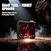 Luazuri 7in1 DND Pocket Spinner Dice Set Foldable Flip Dice with Delicate Dragon Iron Box Compact Dice Set for DND RolePlaying Games Fans Red - Image 4