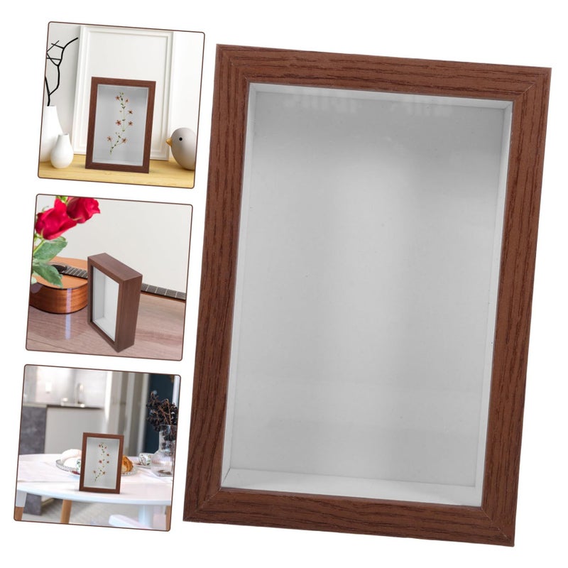 Large Wooden Shadow Box Display Frame For Dried Flowers And Home Decor - Image 5