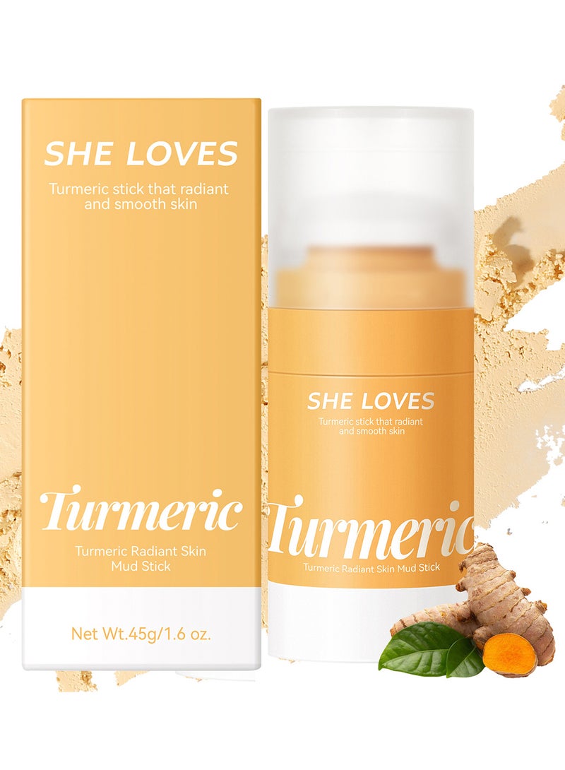She Loves Turmeric Stick that Radiant and Smooth Skin with Organic Vitamin C Soothing Moisturizing Hydrating Repairing Deep Clean Face Mask to Remove Blackhead Acne and Refine Pore for Dull and Dry Skin Care - Image 1