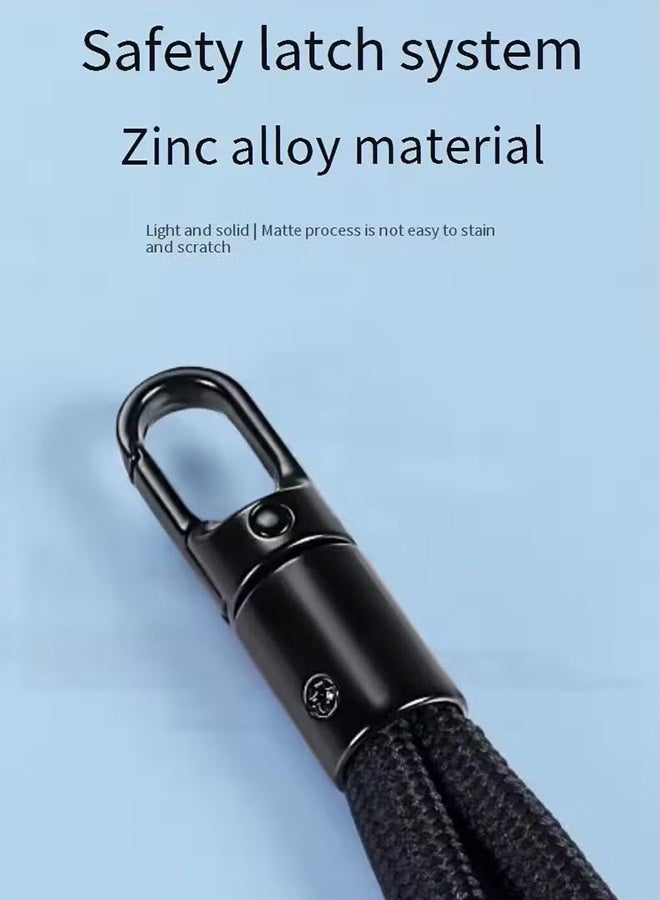 Ocean Mobile Phone Lanyard, Mobile Holder Chain Phone Lanyard Neck Strap Phone Chain Mobiles Accessories, Compatible with Most Smartphones, Black  - Image 3