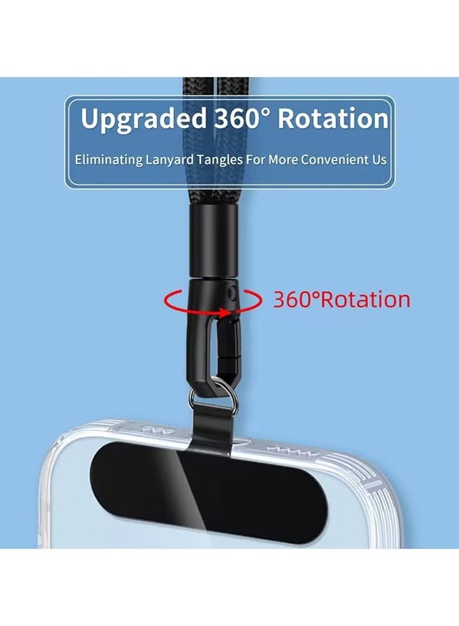 Ocean Mobile Phone Lanyard, Mobile Holder Chain Phone Lanyard Neck Strap Phone Chain Mobiles Accessories, Compatible with Most Smartphones, Black  - Image 5