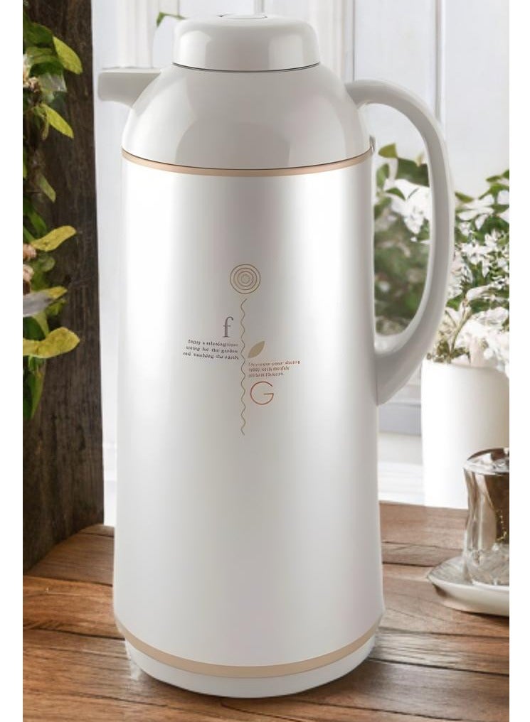 زوجيروشي ترمس  - زوجيروشي ياباني - أبو فيل -  - سعة 1.30 لتر - لون بيج - Image 1