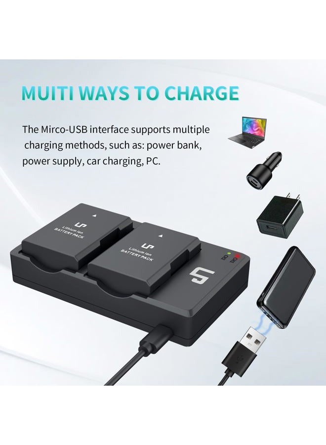 LP EN-EL14 Battery & Charger V1 Battery Charger Pack -EN-EL14-2D1SC - Image 5