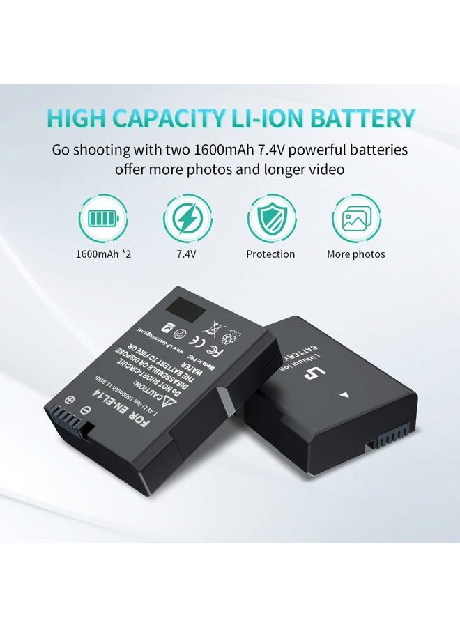 LP EN-EL14 Battery & Charger V1 Battery Charger Pack -EN-EL14-2D1SC - Image 3