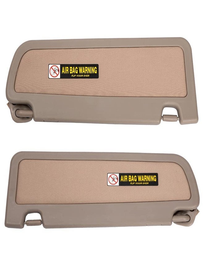 HIMIKI A Pair Warm Gray Left and Right Sun Visor Sunvisor Compatible with 2006 2007 2008 2009 2010 2011 Honda Civic Replaces# 83280-SNA-A01ZE 83230-SNA-A01ZE - Image 3