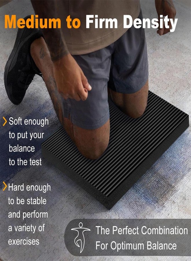 برو بيروس وسادة التوازن الرياضية من بروبيروس® مصنوعة من مادة TPE عالية المرونة، بساط توازن مبطن بسمك 4 سم، يوفر دعمًا للركبة والمرفقين، مناسب لليوغا، والبيلاتس، وتمارين الصالة الرياضية، والعلاج الطبيعي، والتدريب البدني، 40 × 33 سم - Image 5