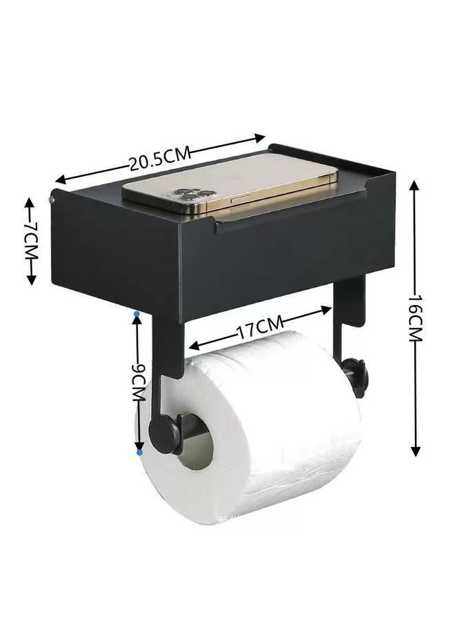 الأزرق جي دبليو علبة منديل من الفولاذ المقاوم للصدأ مرحاض رف مناديل بدون مسمار صندوق صحي صندوق ورق التواليت الحمام - Image 1