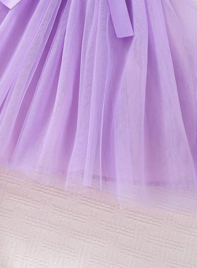 Take Two  Girls Purple Floral A-Line Mini Dress for Women | Best Price UAE