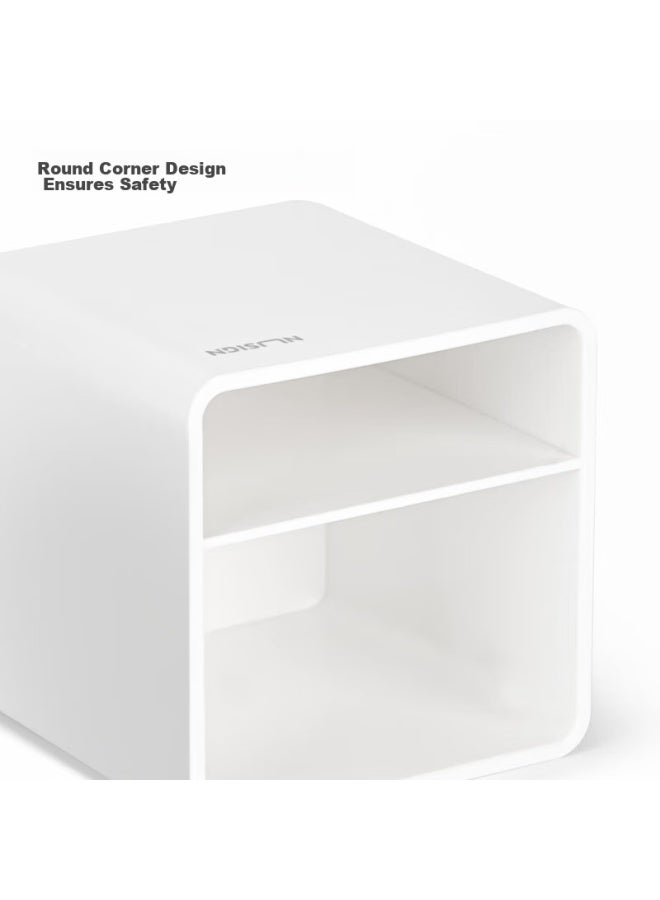 Nusign Grid Pen Holder, German Creative Design, Simple Office Desk Organizer With Non-slip Base, Ivory White Ns011 - Image 5