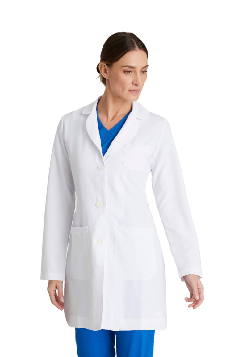 Barco Grey's Anatomy Signature Women's 32" Three Pocket Lab Coat White 3XL - Image 3