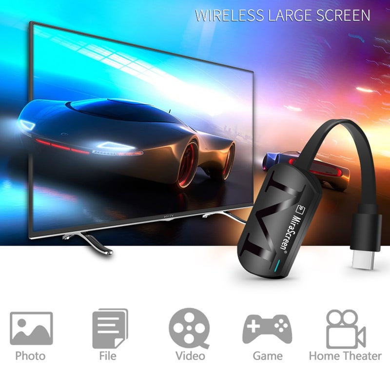 MiraScreen G4 استقبال دونقل عرض واي فاي لاسلكي 1080P HD TV Stick مع معاينة Miracast Airplay DLNA لتحويل شاشة هواتف وأجهزة لوحية وأجهزة كمبيوتر الذكية بنظامي Android و iOS إلى تلفزيون عالي الدقة أو جهاز عرض - Image 3