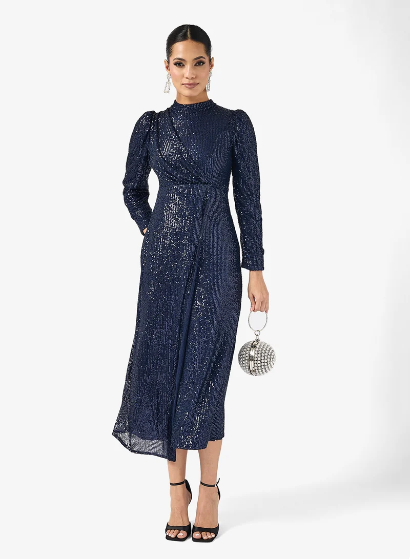 Khizana Shimmer A-line Dress