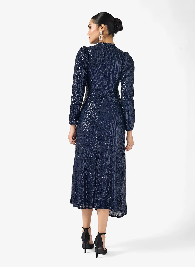 Khizana Shimmer A-line Dress