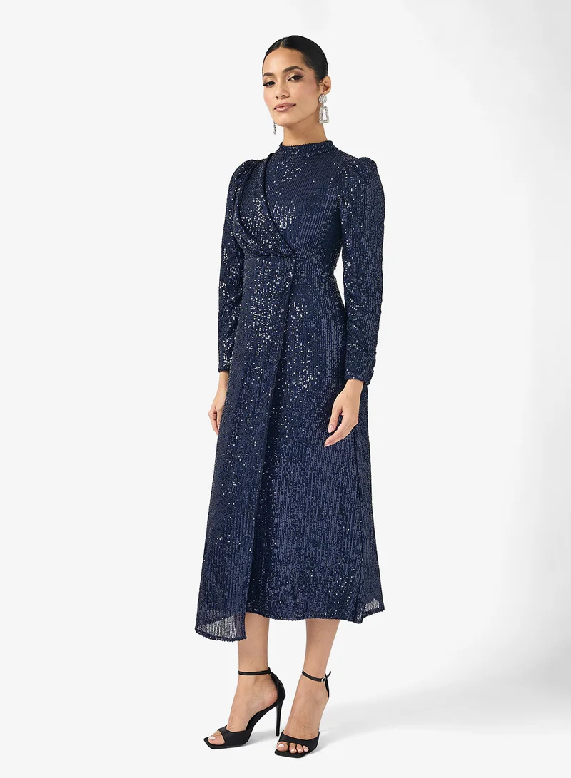 Khizana Shimmer A-line Dress