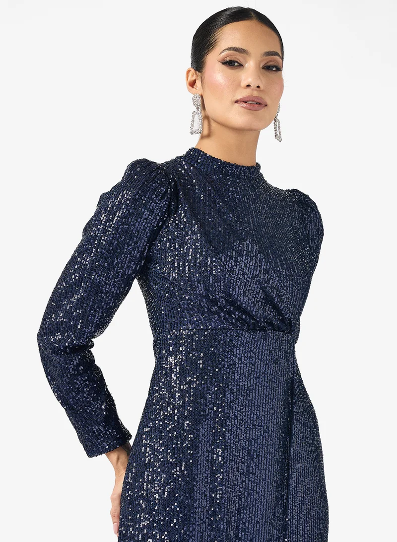 Khizana Shimmer A-line Dress