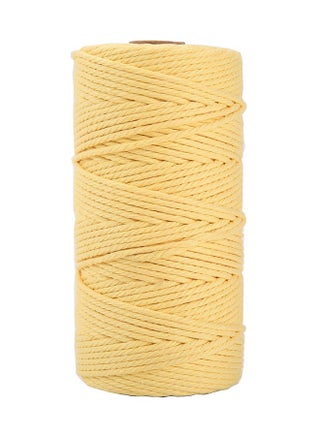 Light Yellow Macrame Cord 3mm x 109Yards,Colored Cotton Rope Craft Cord Colorful Cotton Cord Twine for Wall Hanging Plant Hangers Crafts Knitting Decorative Projects - pzsku/ZA5AC1C626CD5EA9B4BB2Z/45/_/1729047717/5ab2d216-90eb-45b9-843f-bd9baa5c788b